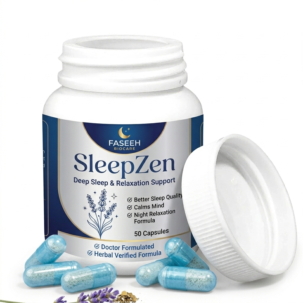 SleepZen Capsules – Deep Sleep & Relaxation Support | Natural Herbal Sleep Aid (50 Capsules)