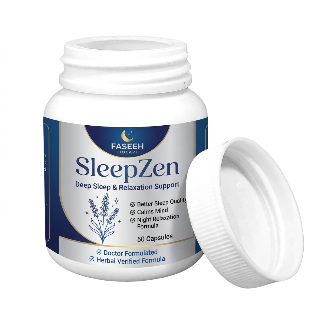 SleepZen Capsules – Deep Sleep & Relaxation Support | Natural Herbal Sleep Aid (50 Capsules)